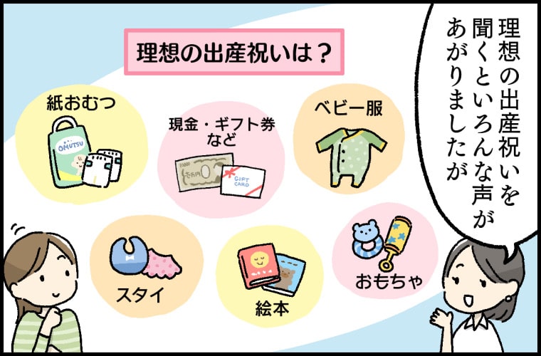 「理想の出産祝い」と「少し残念だった出産祝い」とは？ 3