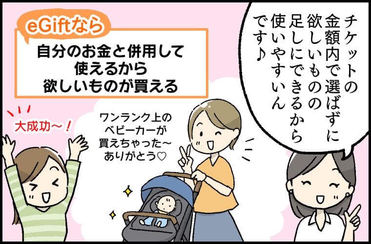 「Combi eGift」なら、贈る人も、贈られる人もいいこといっぱい♪ 4