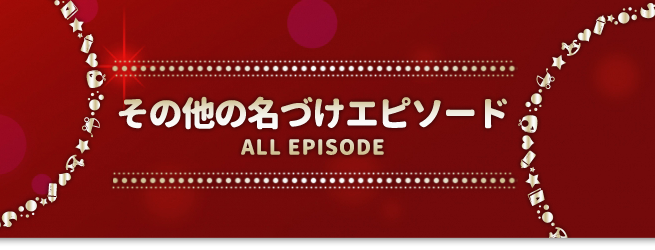 その他名づけエピソード
