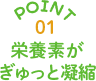 point1栄養素がぎゅっと凝縮