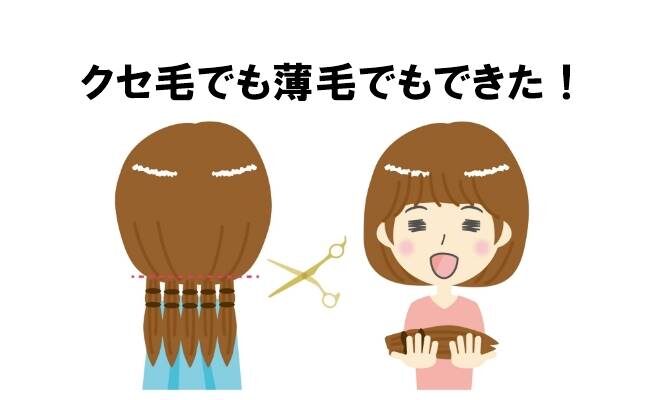 ヘアドネーションのイメージ