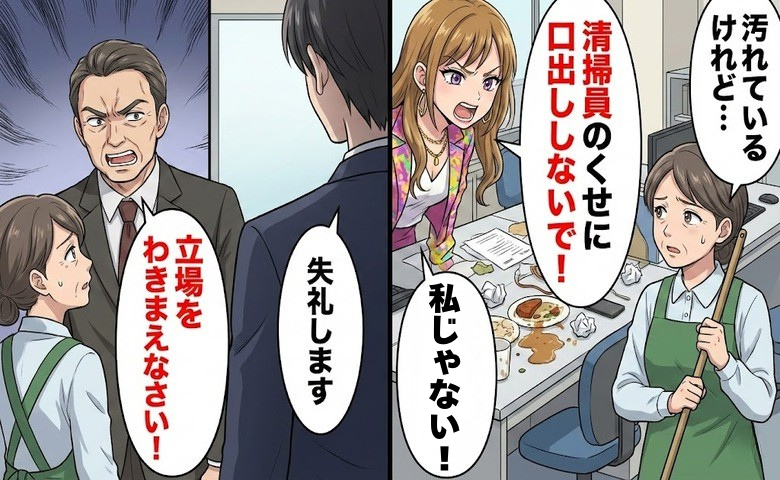 「清掃員のくせに」と見下した新人女性。職場の空気を一変させたひと言とは
