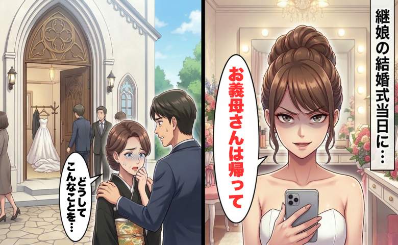 「お義母さんは帰って」結婚式当日に届いたメッセージ。継娘の言葉が招いた悲しい結末