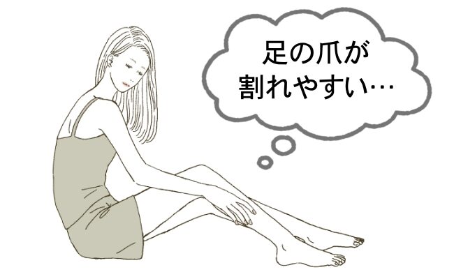 爪が割れやすいイメージ