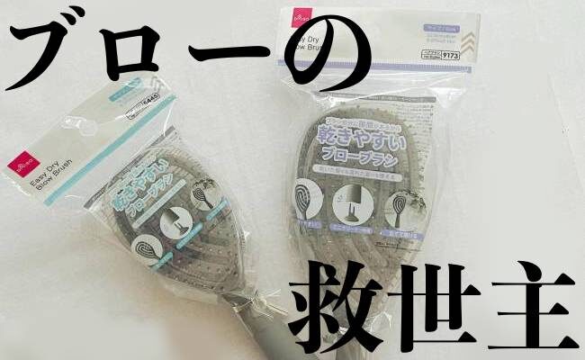 しゃもじじゃない！ 【ダイソー】で見つけた変な形のブローブラシ→老化する髪の救世主に！？